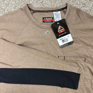 NWT Bulwark FR Flame Resistant Long Sleeve Work Shirt Tan Pocket 2XL